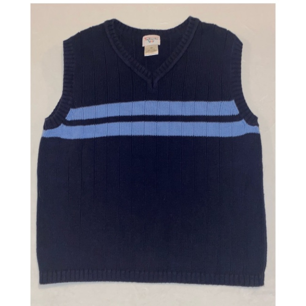 Talbot’s Kids Navy Blue Sweater Vest w/ Stripes